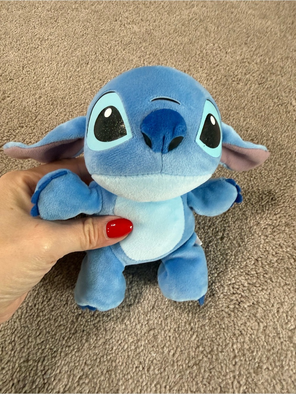 Disney Blue Stitch Plush - Light & Dark Blue Soft Stuffed Animal